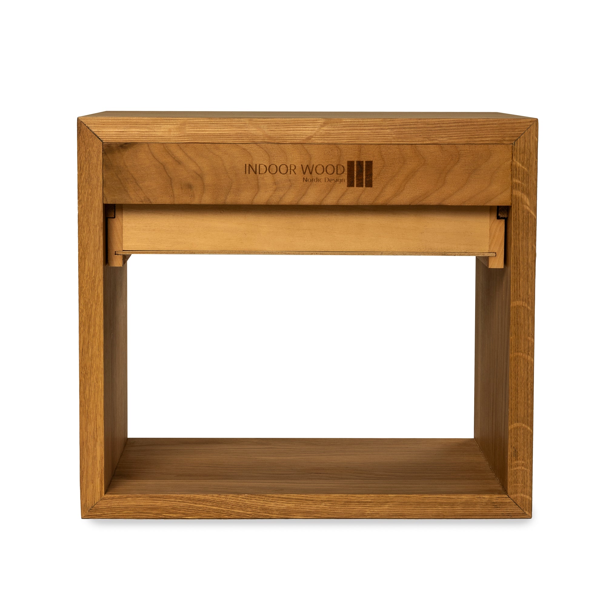 Nattduksbord i massiv Ek