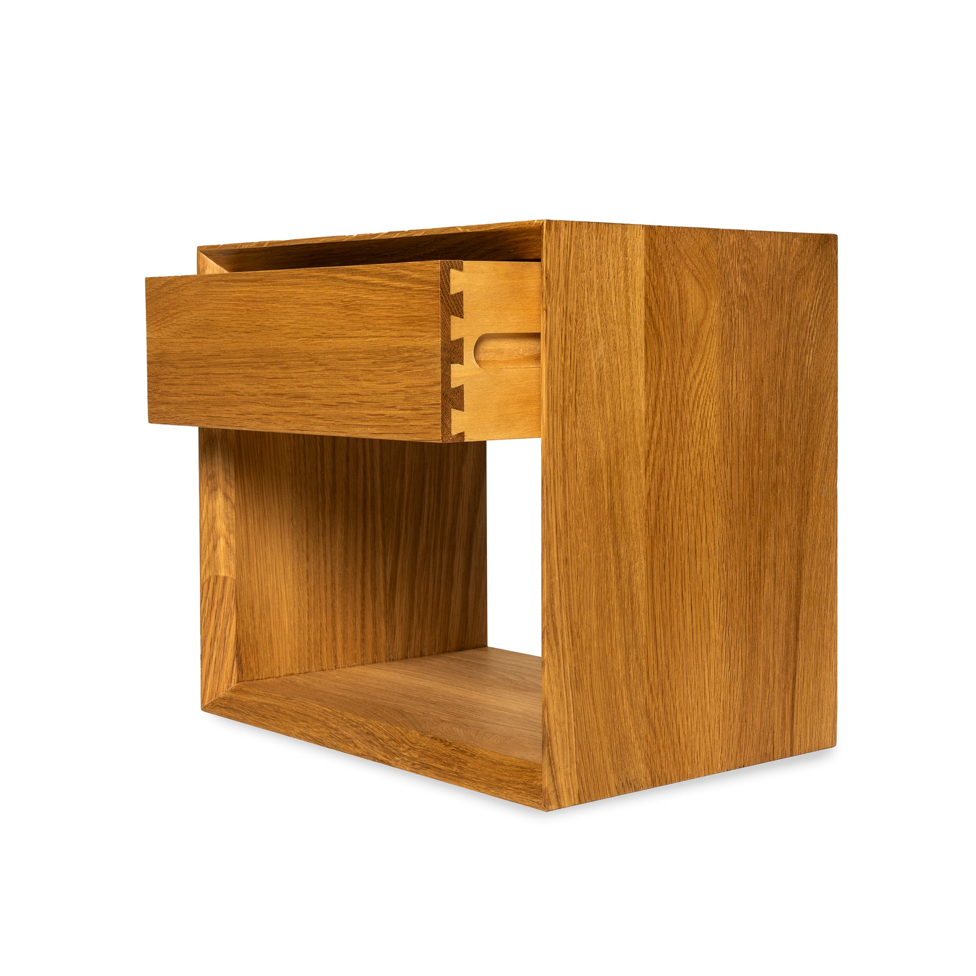 Nattduksbord i massiv Ek