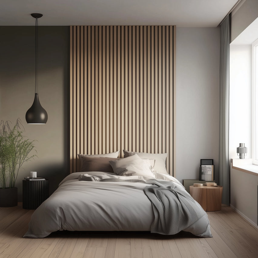 Akustikpanel PREMIUM Ask (vitlackad)