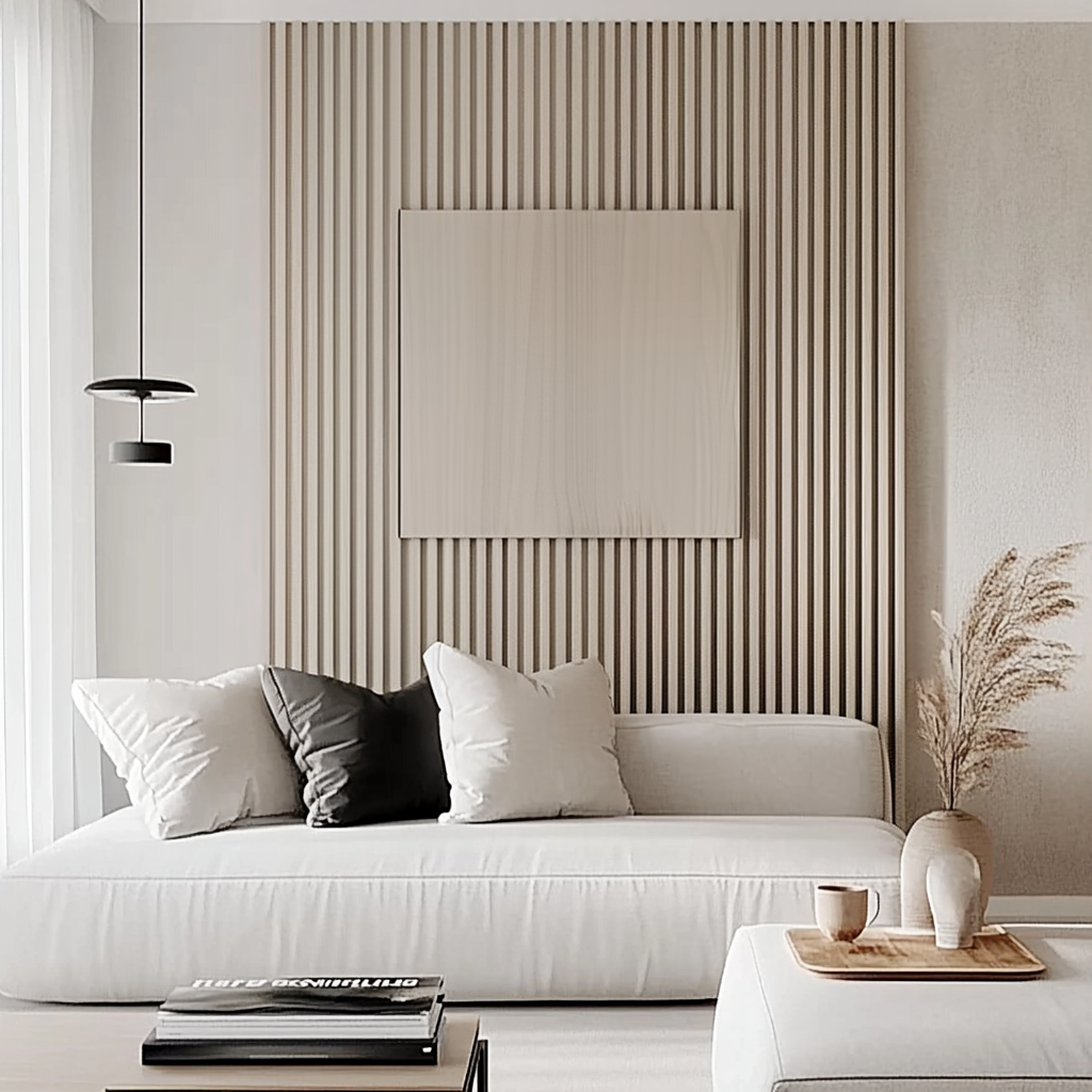 Akustikpanel PREMIUM Ask (vitlackad)