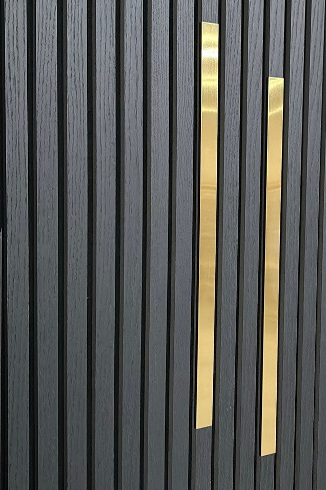 Akustikpanel Svart Ek - oljad