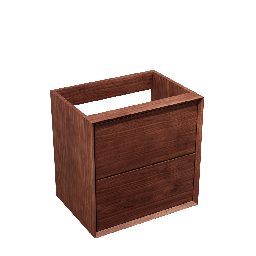 Tvättställsskåp i Massiv Valnöt 60 cm - IW60