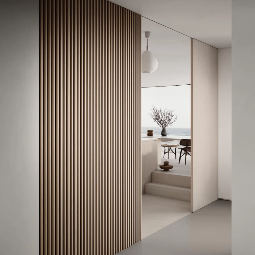 Akustikpanel PREMIUM Ask (vitlackad)