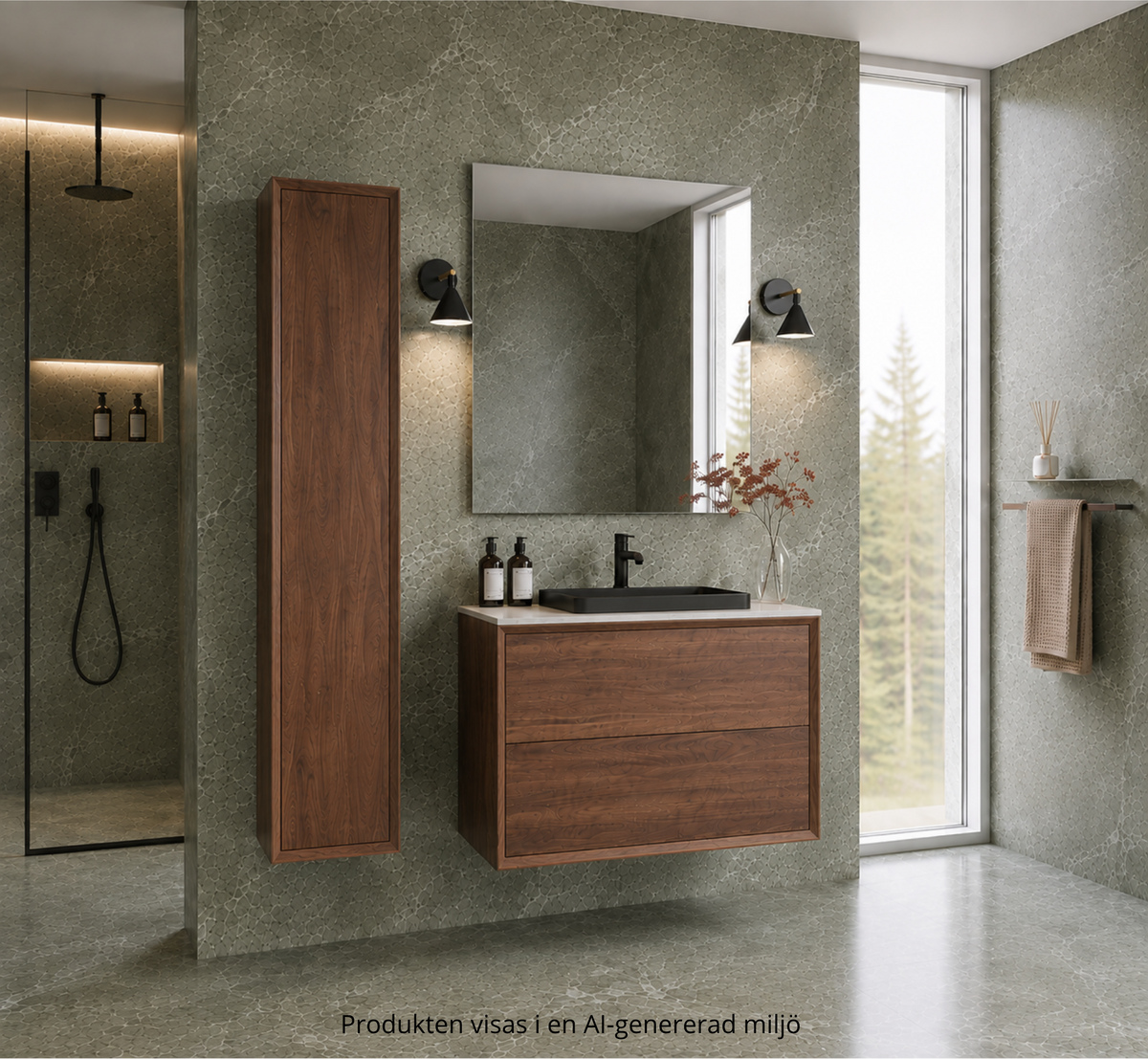 Högskåp i massiv valnöt – maximal förvaring & tidlös design – IW35