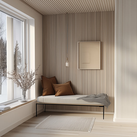 Akustikpanel Ask - vitlackad