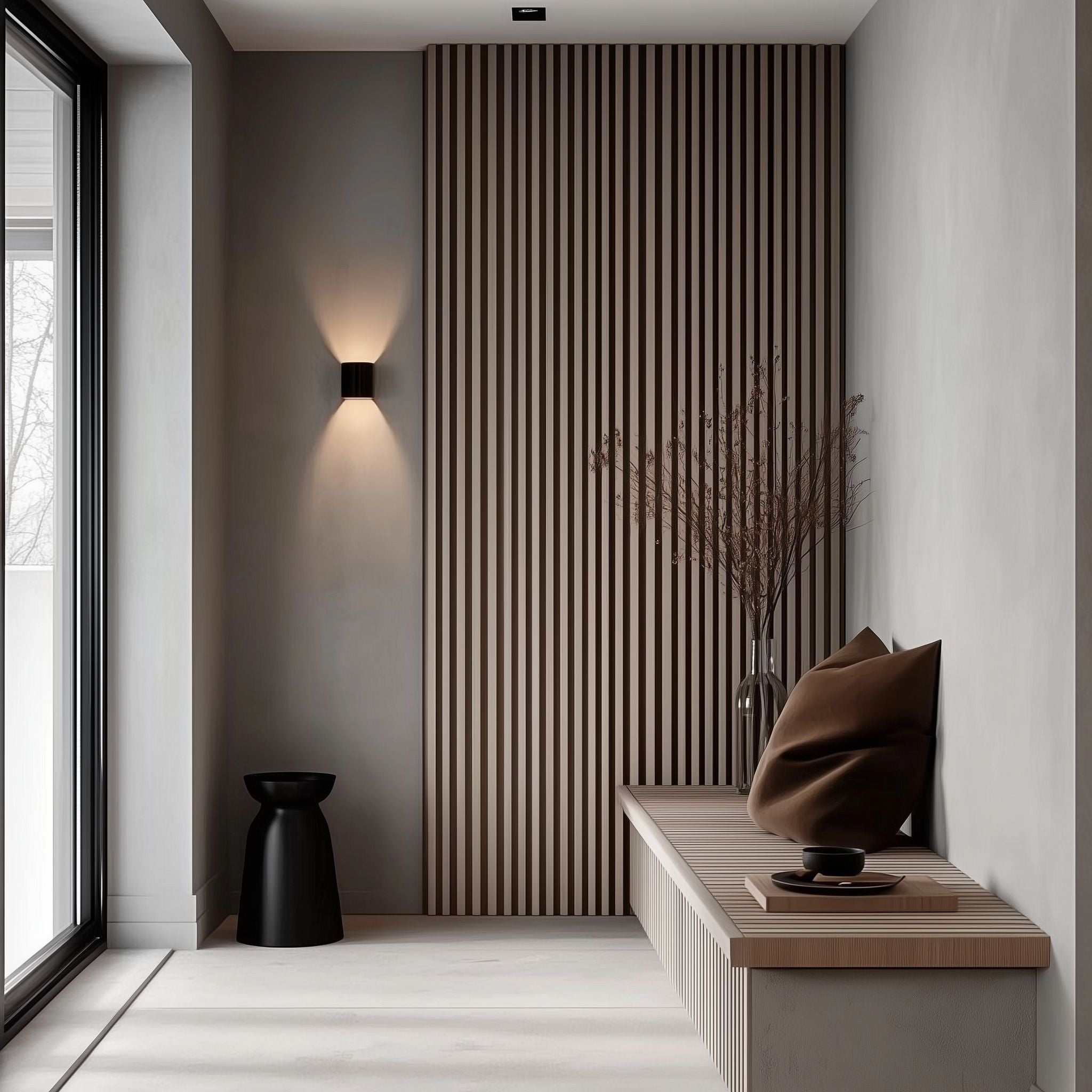 Akustikpanel Ask - vitlackad