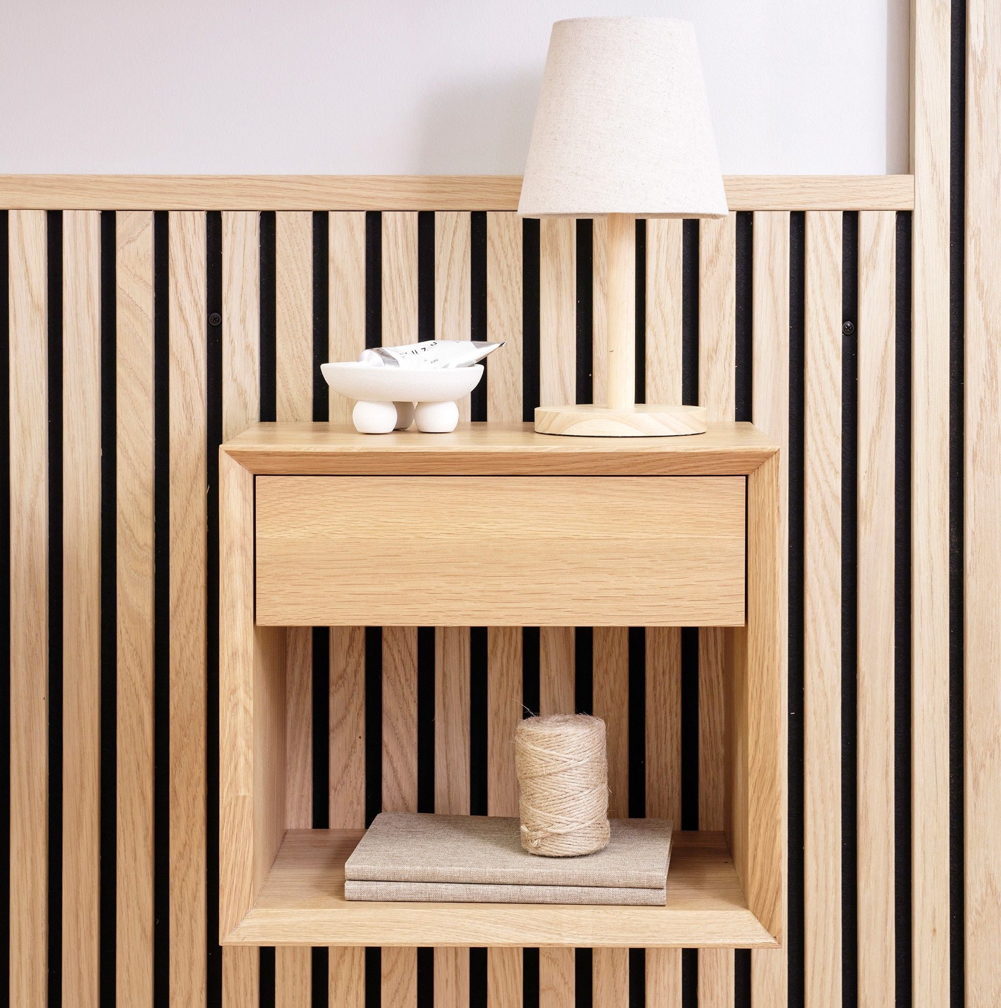 2-pack Nattduksbord i Massiv Ek