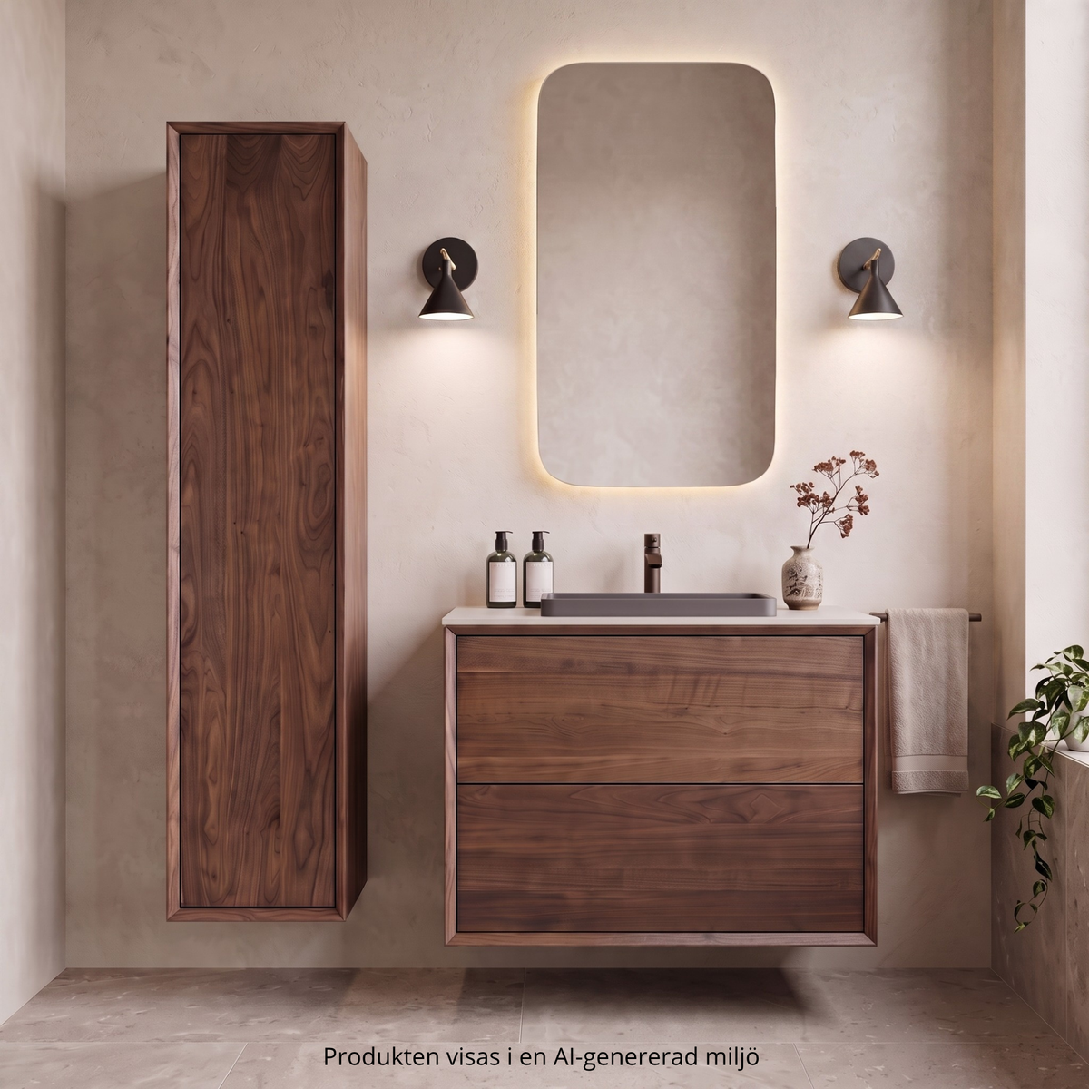 Högskåp i massiv valnöt – maximal förvaring & tidlös design – IW35