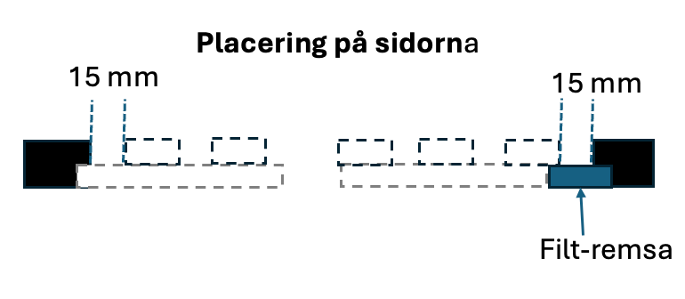 Avslutningslist i träfanér, 270 cm