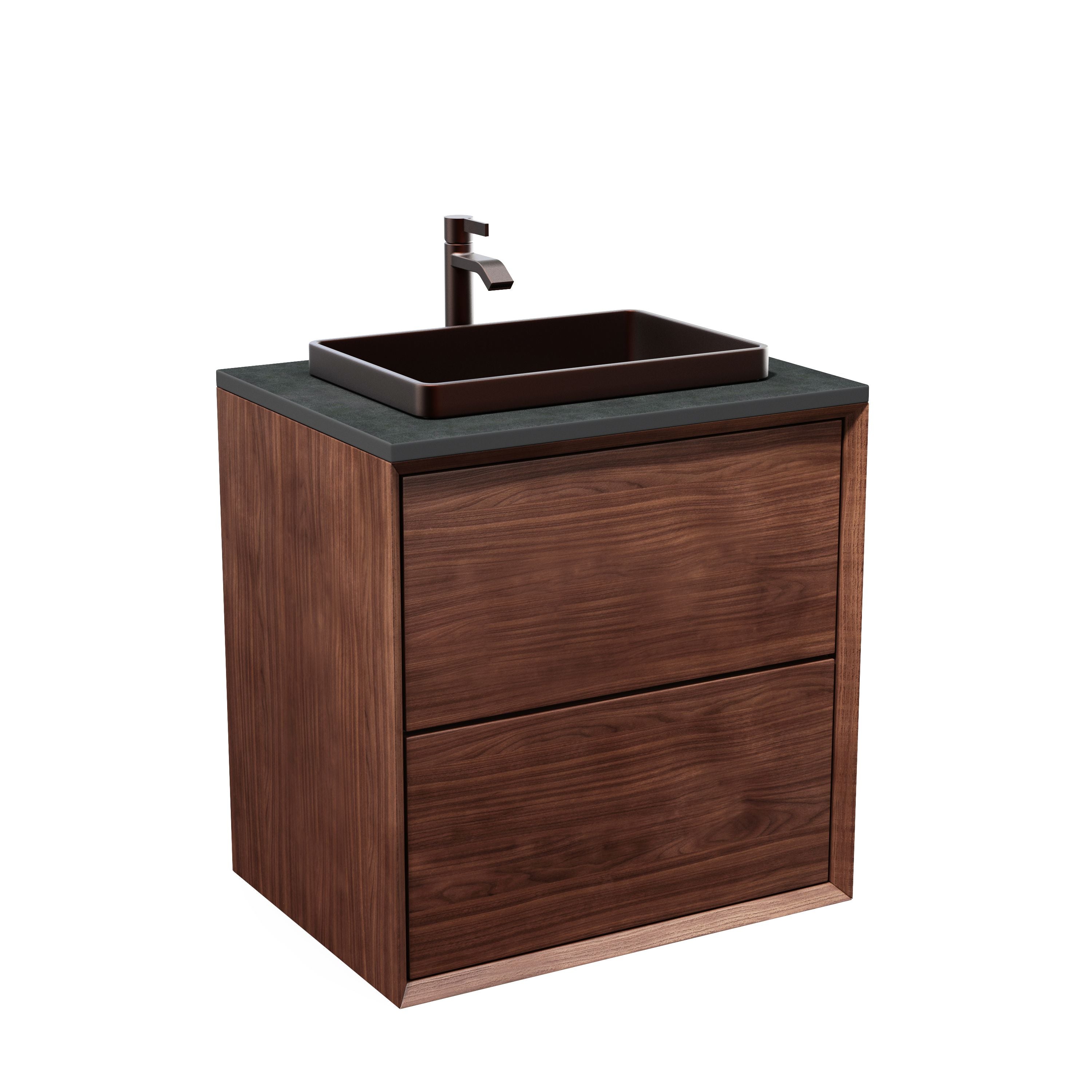 Kommod massiv valnöt – Mörk exklusiv design